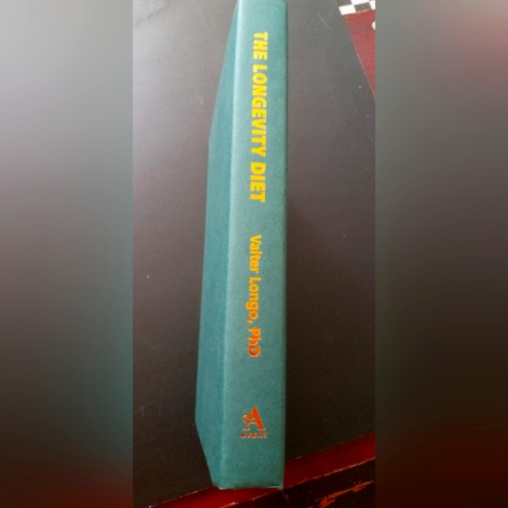 The Longevity Diet Hardcover Book - Teal with Yellow Text